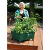 City Pickers Raised Bed Grow Box, Self Watering and Improved Aeration, Mobile Unit with Casters, Hunter Green 2341-1HD
